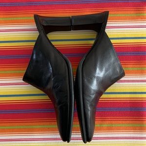 Franco Sarto Black Heeled Mule Sz 8